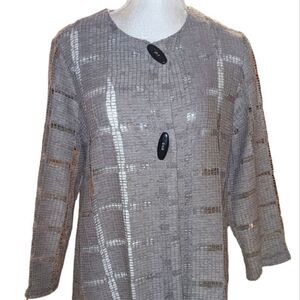 Yushi tan  woven jacket size small‎